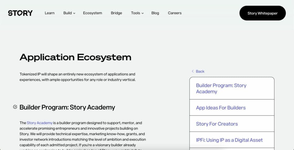 Current image: App Ideas For Builders and Story For Creators: Unleashing Creativity on the Blockchain